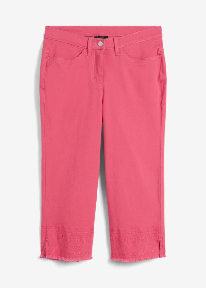 Capri-Jeans in pink von vorne - bpc selection