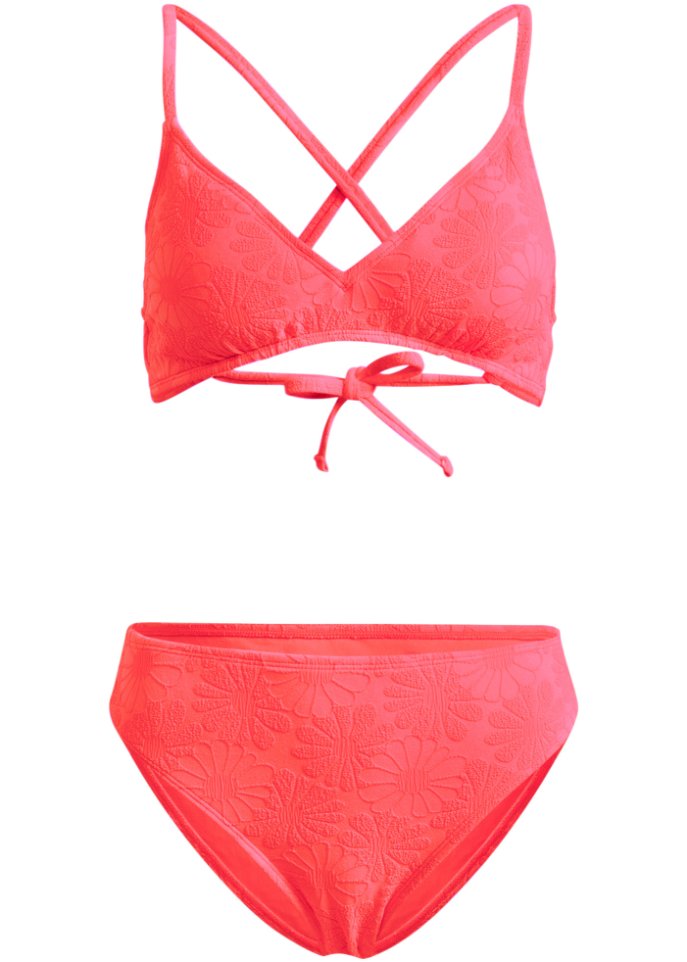 Bustier Bikini (2-tlg.Set) in pink von vorne - RAINBOW
