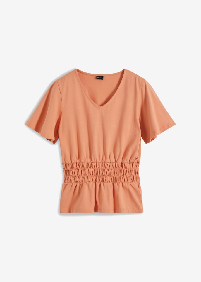 Shirt in orange von vorne - BODYFLIRT