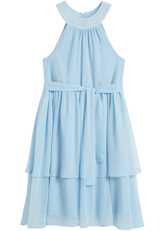 Festliches Mädchen Kleid  in blau von vorne - bpc bonprix collection
