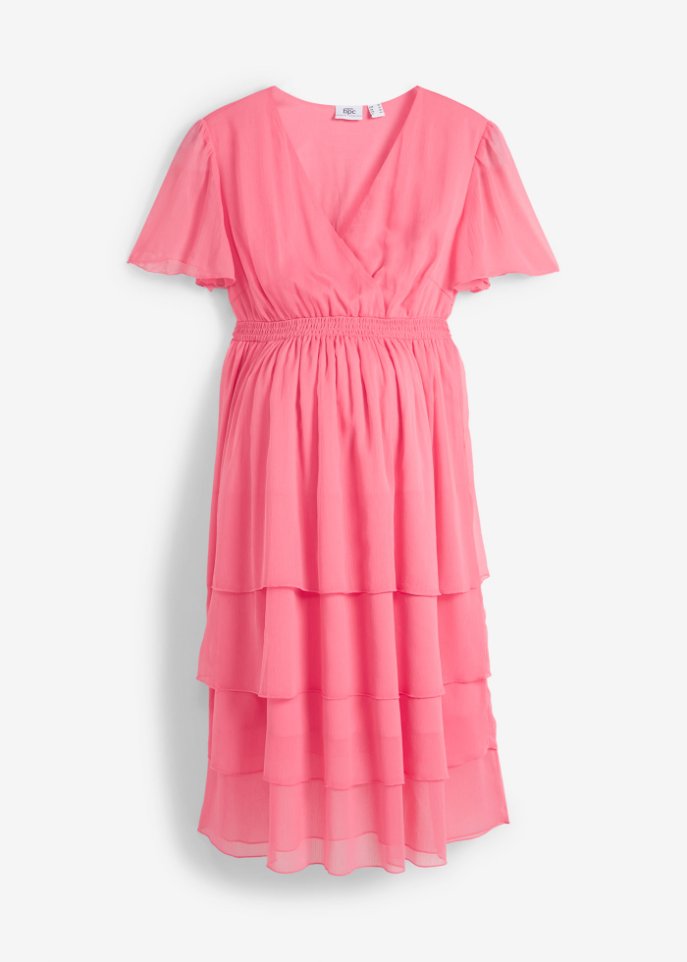 Umstandskleid/ Stillkleid in pink von vorne - bpc bonprix collection