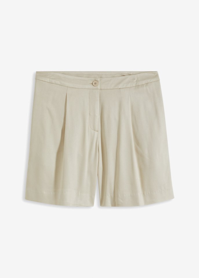 Shorts in beige von vorne - BODYFLIRT