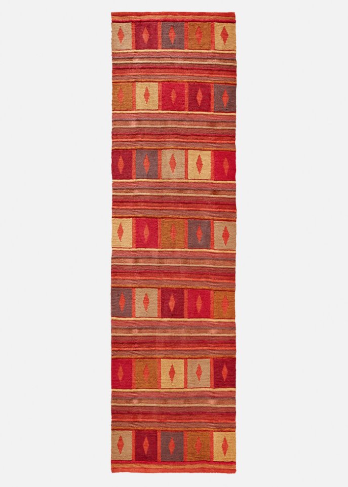 Kelim-Teppich in warmen Farben in orange - bpc living bonprix collection
