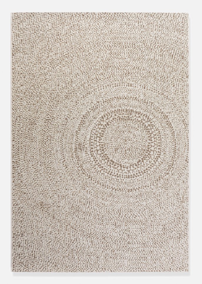 In- und Outdoor Teppich mit rundem Motiv in beige - bpc living bonprix collection