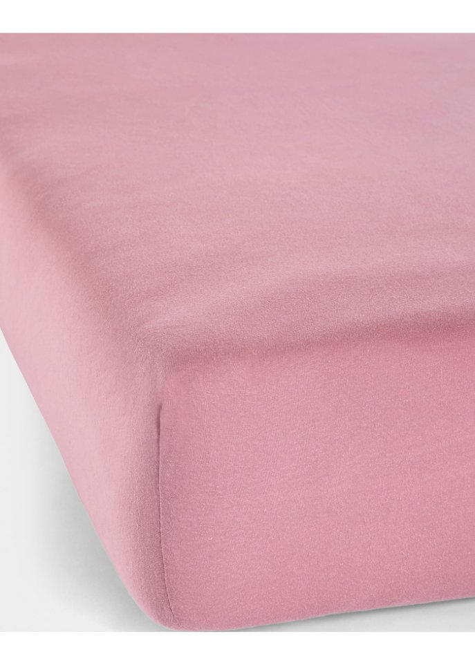 Jersey Spannbettlaken in rosa - bpc living bonprix collection