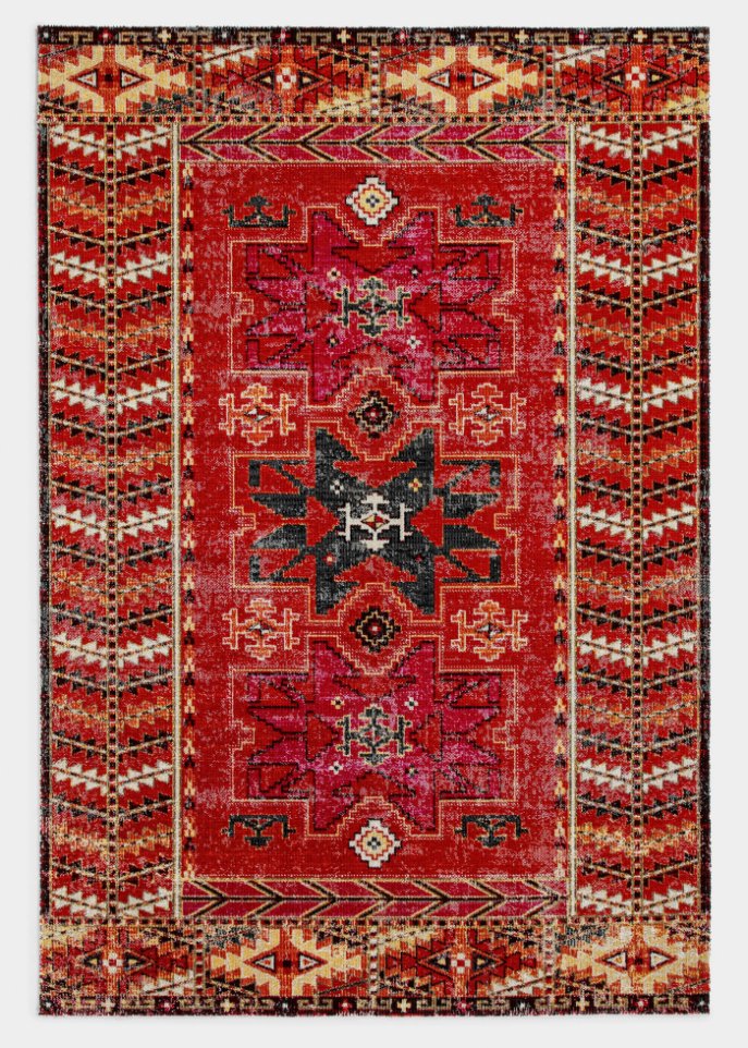 In-und Outdoor Teppich in warmen Farben in rot - bpc living bonprix collection