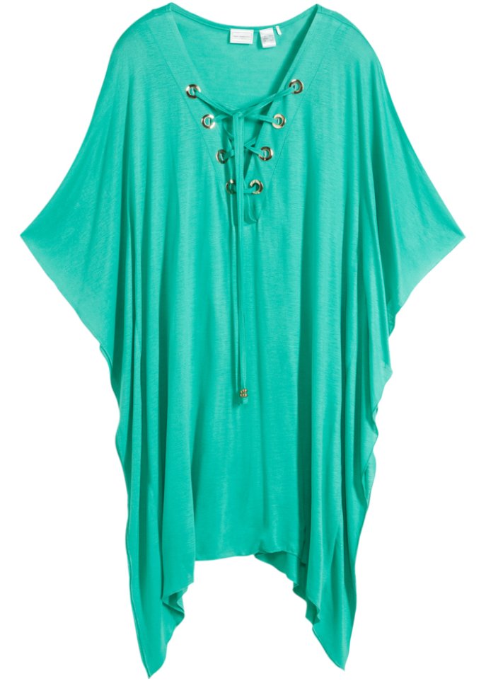 Strand Tunika-Kleid in grün von vorne - bpc selection