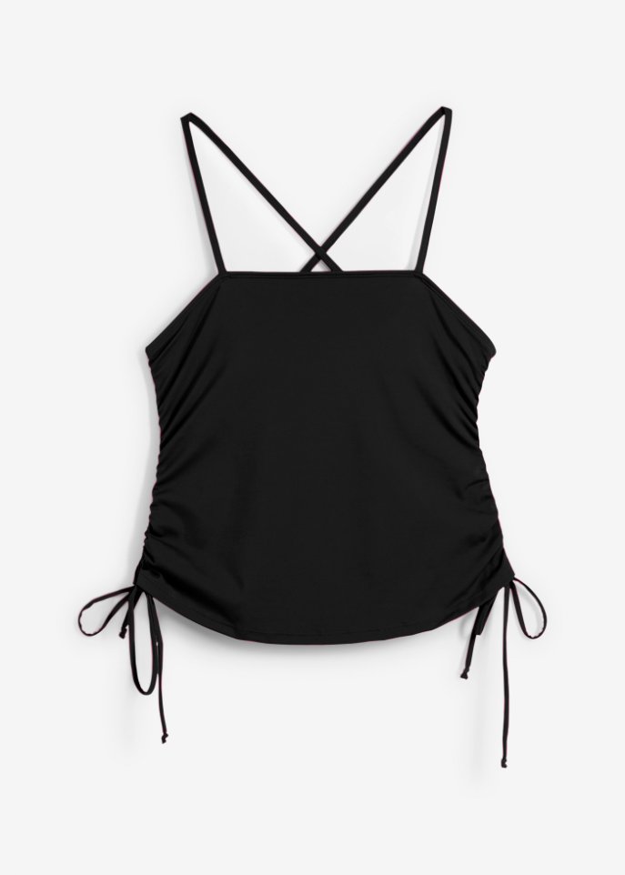 Bustier Bikini Oberteil in schwarz von vorne - bpc bonprix collection
