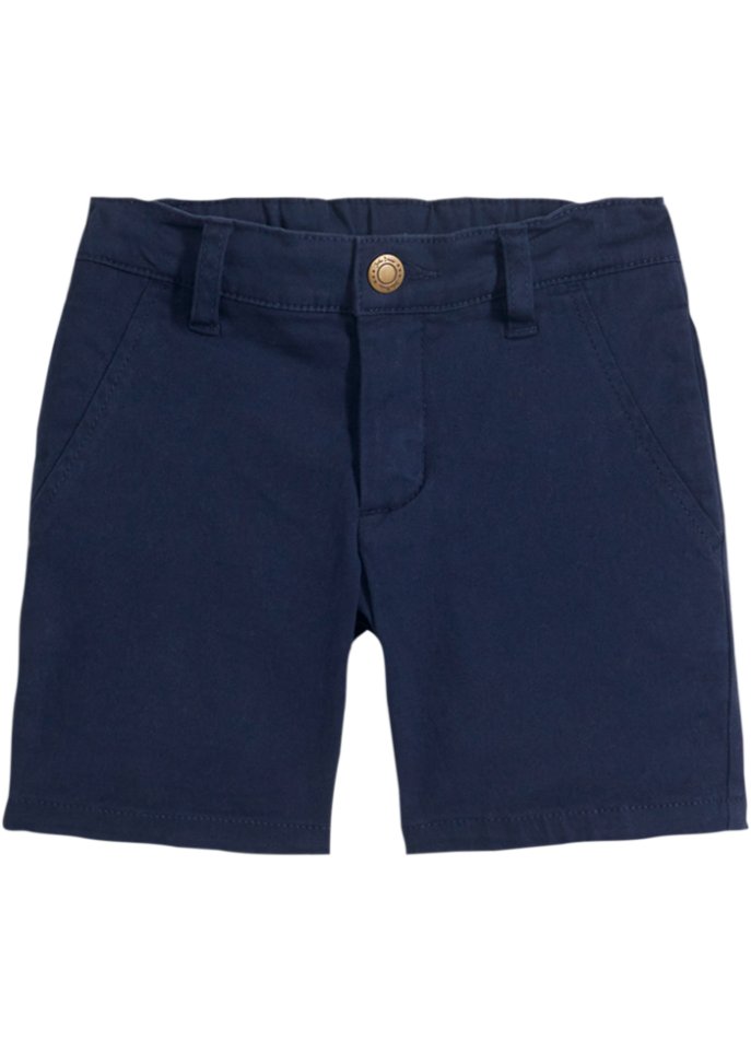 Jungen Chino-Shorts, Regular Fit in blau von vorne - John Baner JEANSWEAR