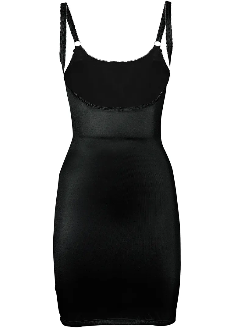 Shape Kleid mit mittlerer Formkraft in schwarz von vorne - bonprix