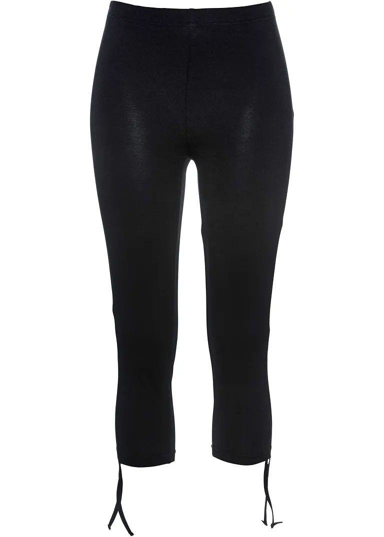 Capri-Leggings in schwarz von vorne - bpc selection