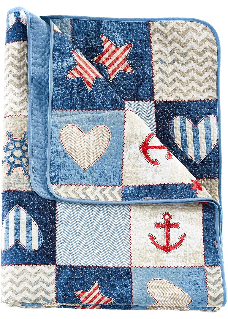 bpc living bonprix collection Tagesdecke mit maritimen Design