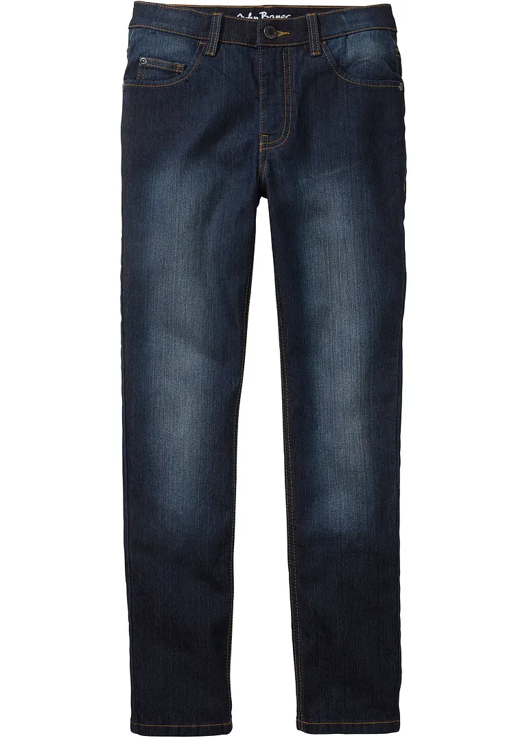 Jungen Jeans, Slim Fit in blau von vorne - bonprix