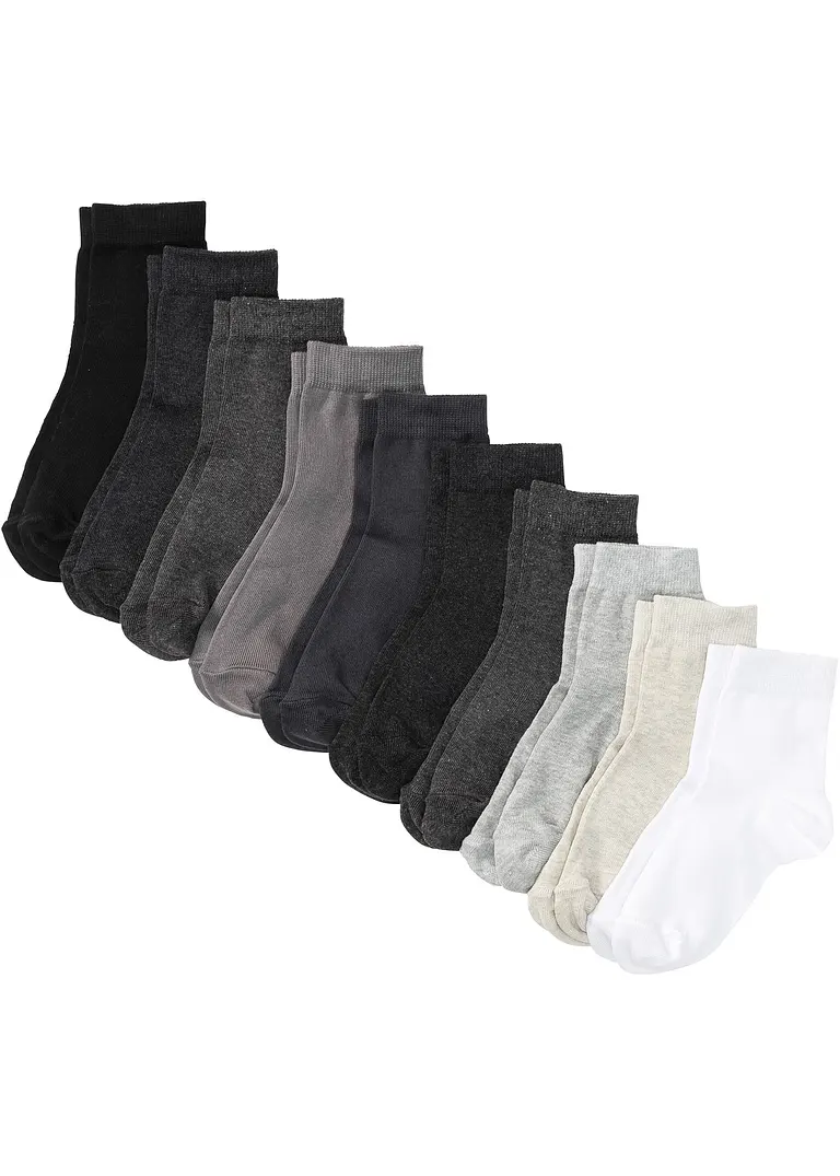 bonprix Kurzsocken mit Bio-Baumwolle (10er Pack)