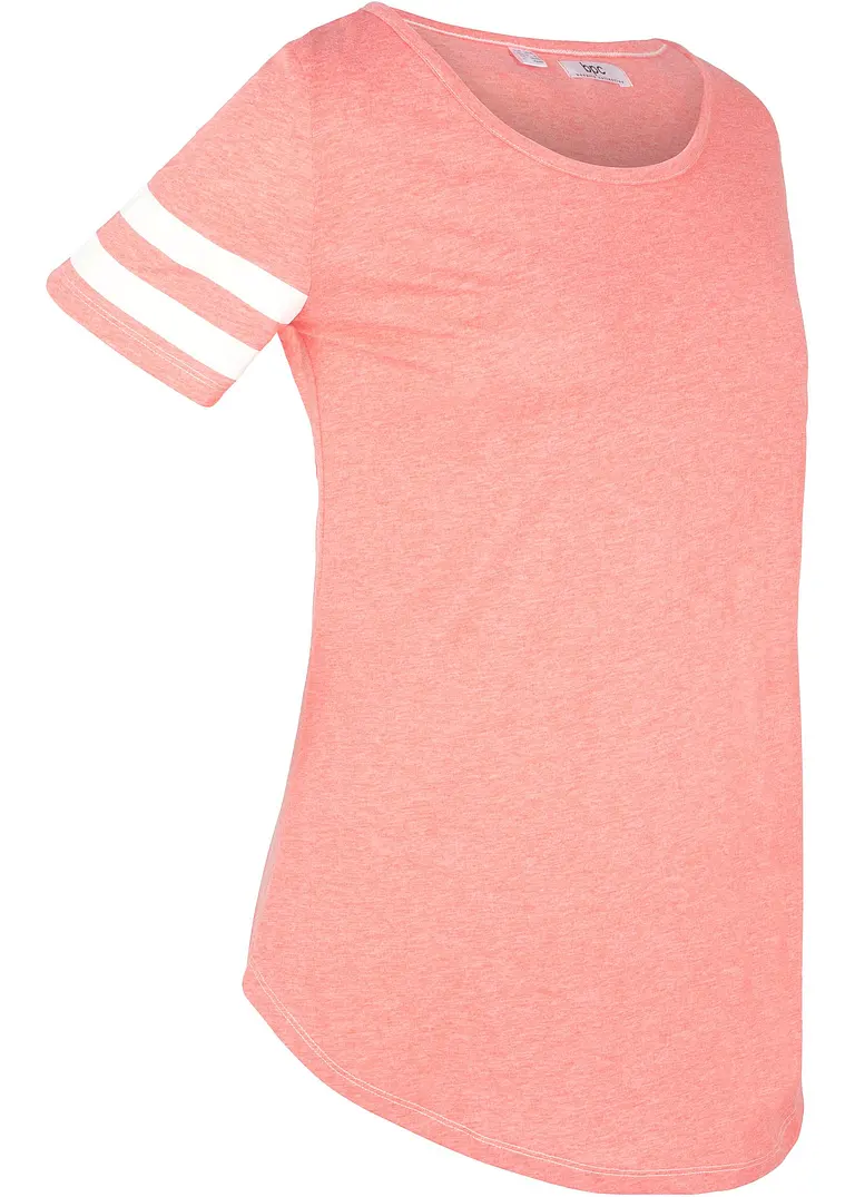 Sport-T-Shirt, kurzarm in pink von der Seite - bonprix