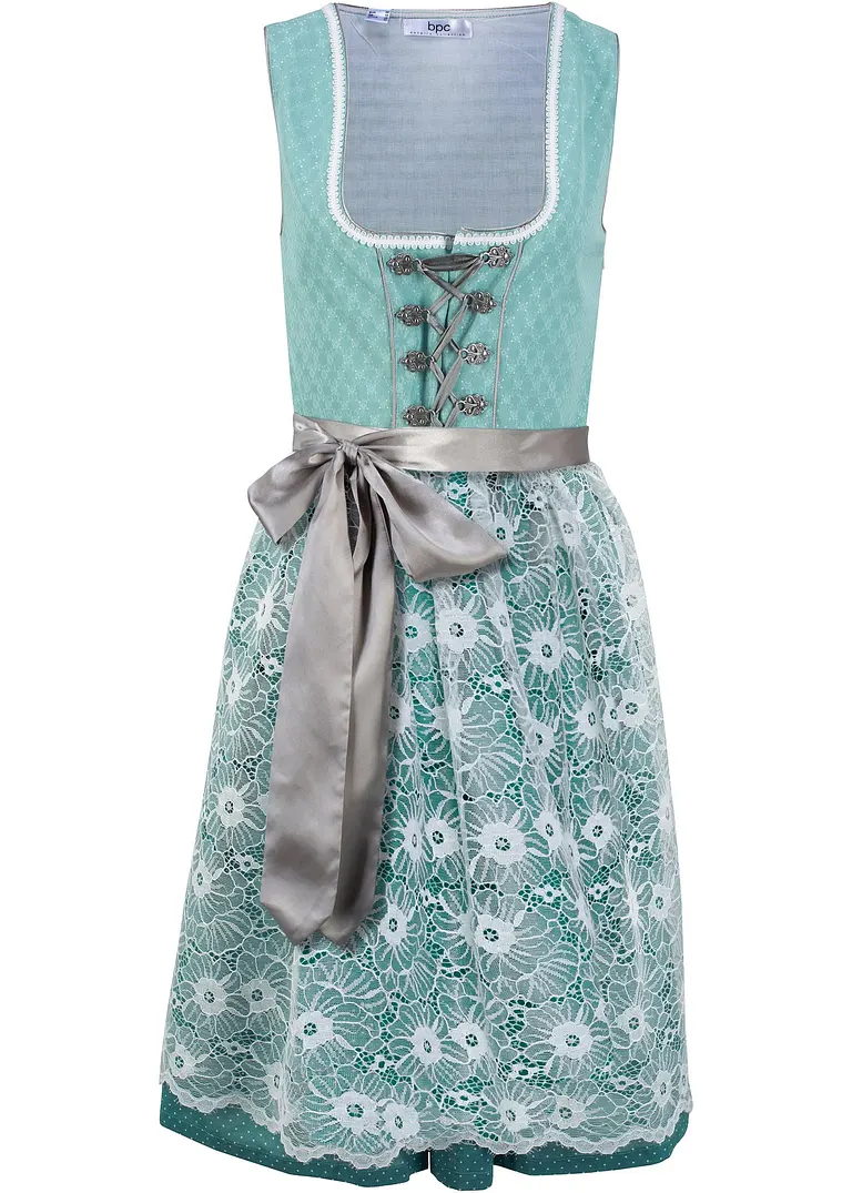 bpc bonprix collection Dirndl mit Spitzenschürze, knieumspielend (2-tlg. Set)