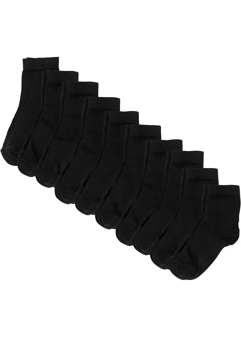 bonprix Kurzsocken mit Bio-Baumwolle (10er Pack)