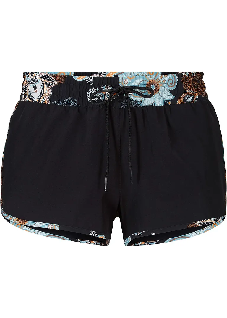 Strandshorts in schwarz von vorne - bonprix