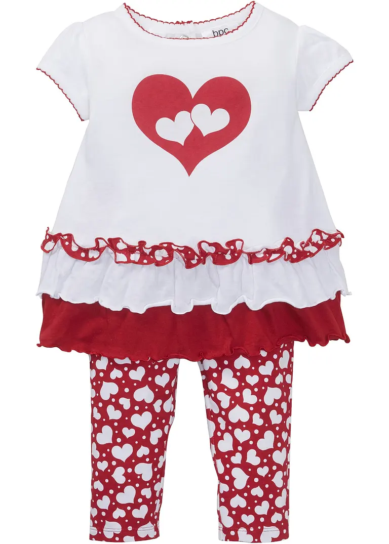 bpc bonprix collection Baby T-Shirt + Leggings (2-tlg.) Bio-Baumwolle