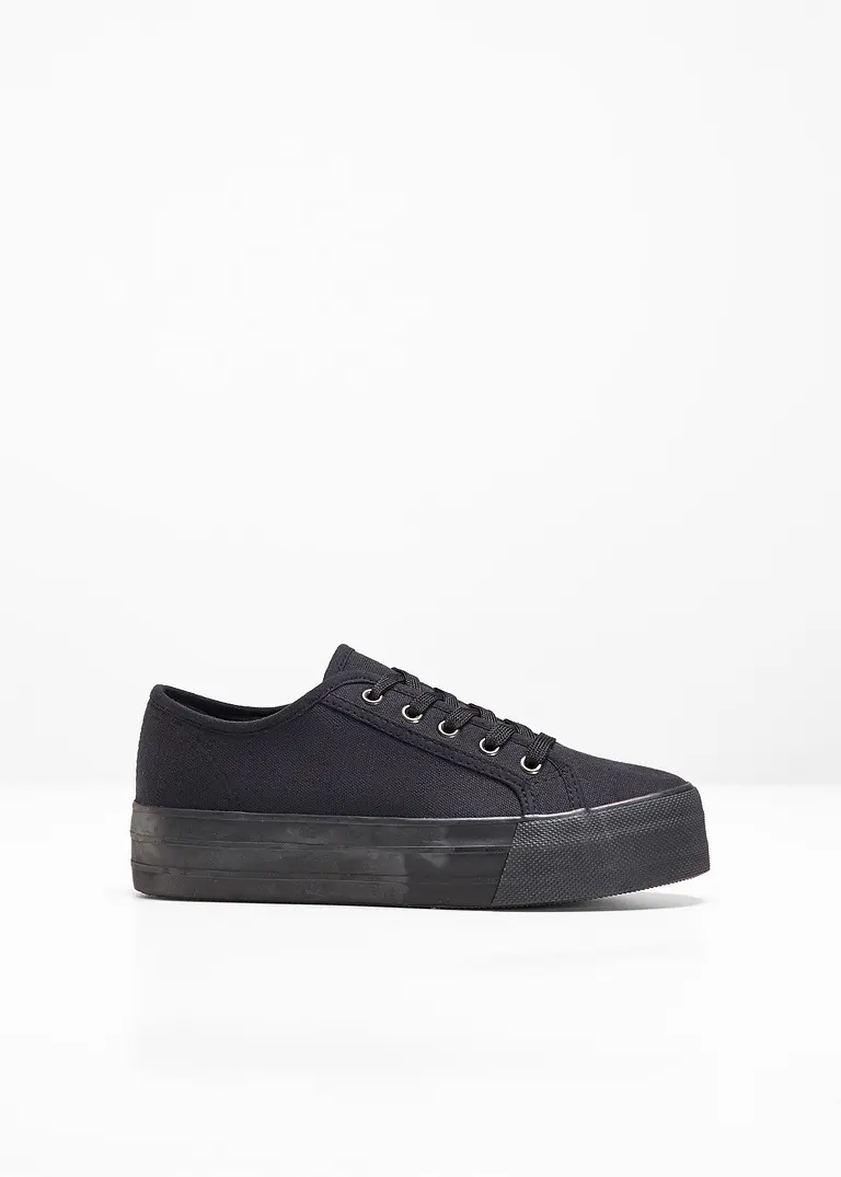 Plateau Sneaker in schwarz - bonprix