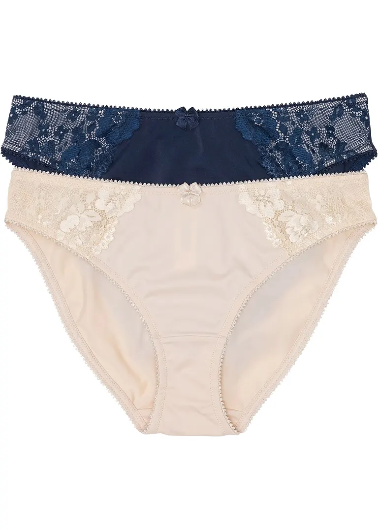 Slip (2er Pack) in blau - bonprix