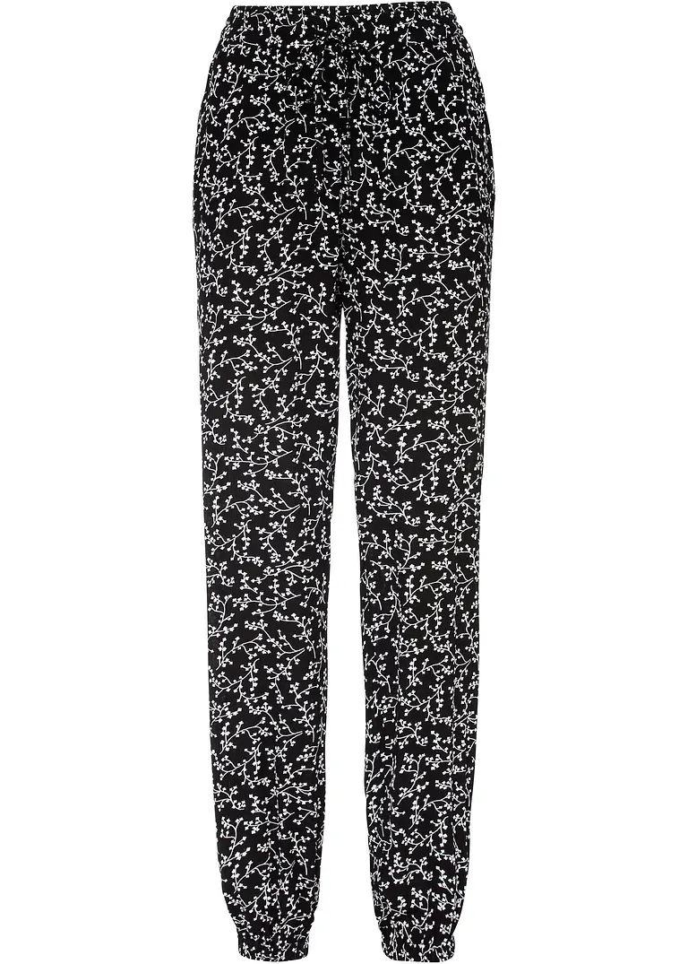 Schlupfhose in schwarz von vorne - bonprix