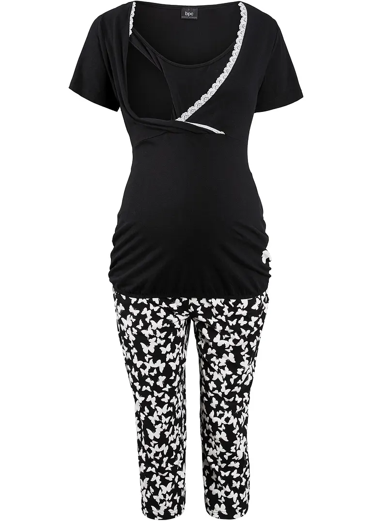 bonprix Capri Still Pyjama mit Bio-Baumwolle