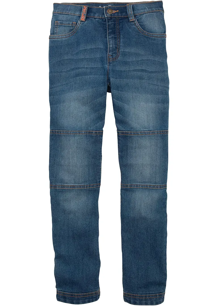 bonprix Jungen Stretch-Jeans mit verstärkter Kniepartie, Regular Fit