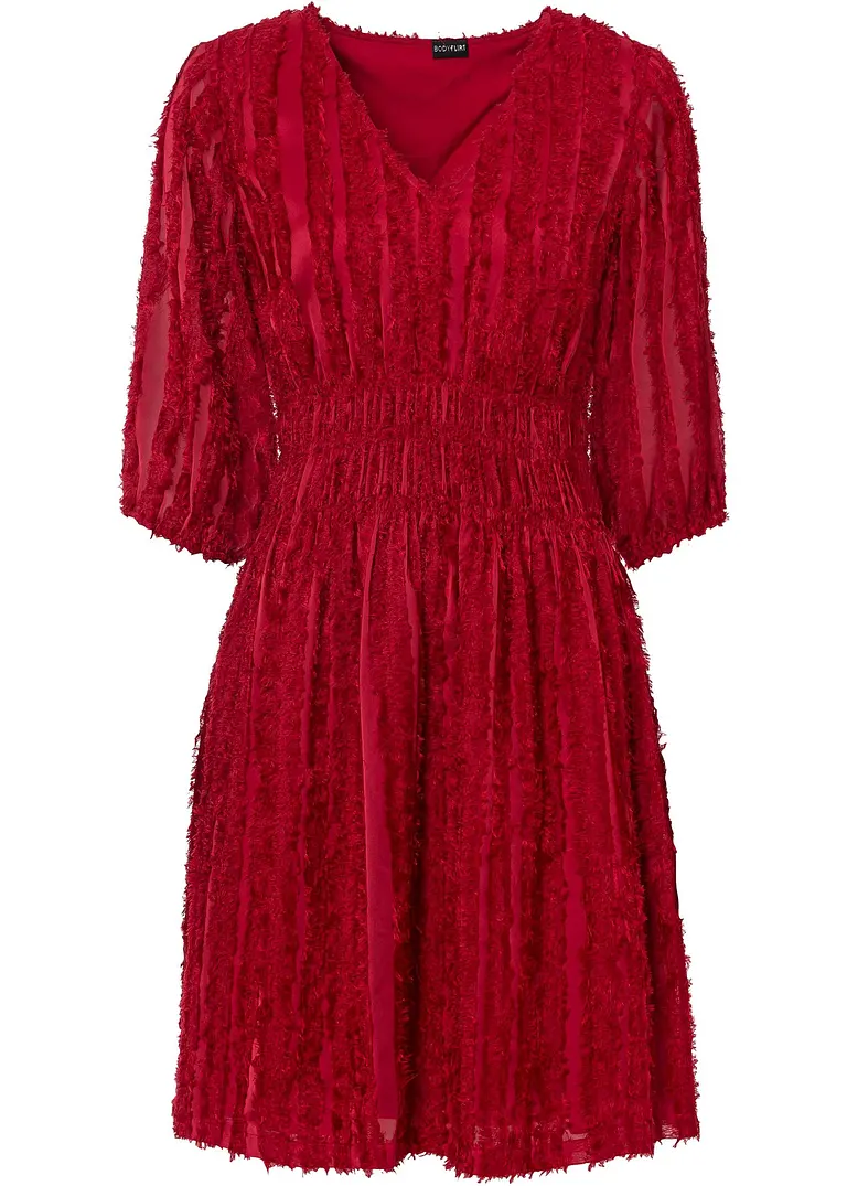 Kleid in rot von vorne - BODYFLIRT