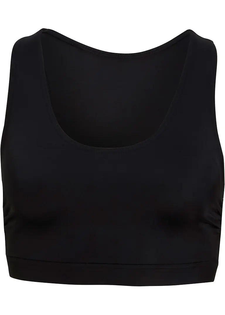 Bustier Bikini Oberteil in schwarz von vorne - bonprix