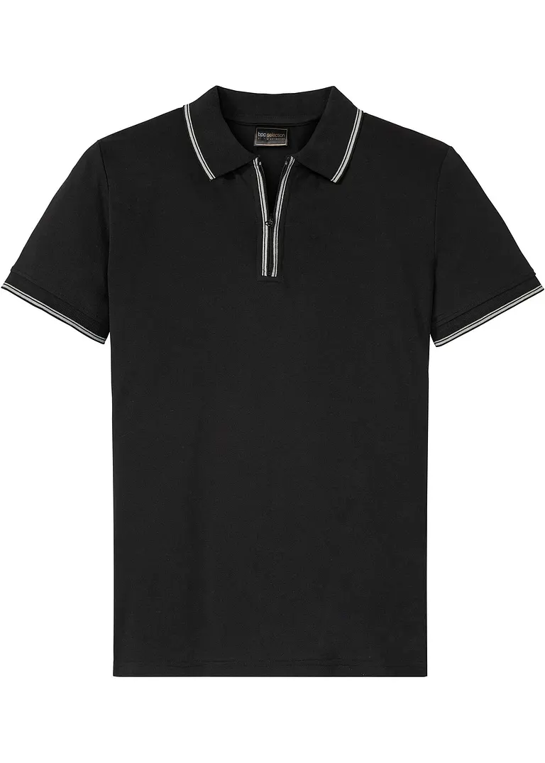 bonprix Poloshirt mit Reißverschluss