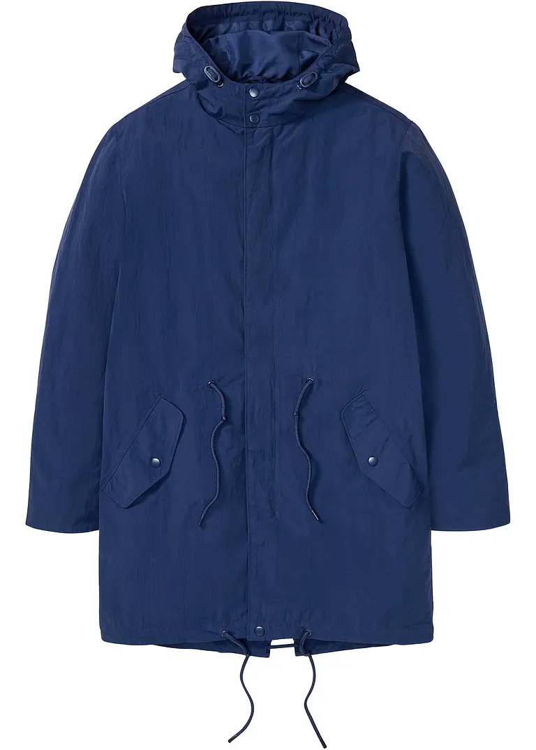 Long-Parka in blau von vorne - bpc selection