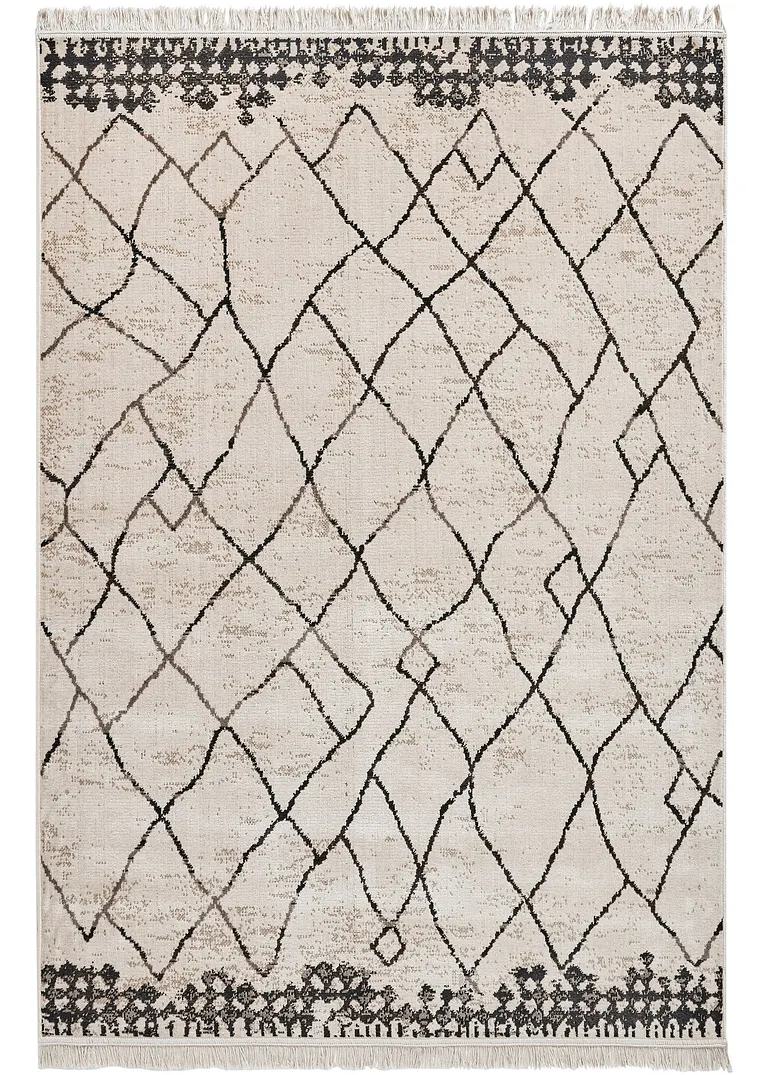 Teppich in Berber Optik mit Fransen in beige - bpc living bonprix collection