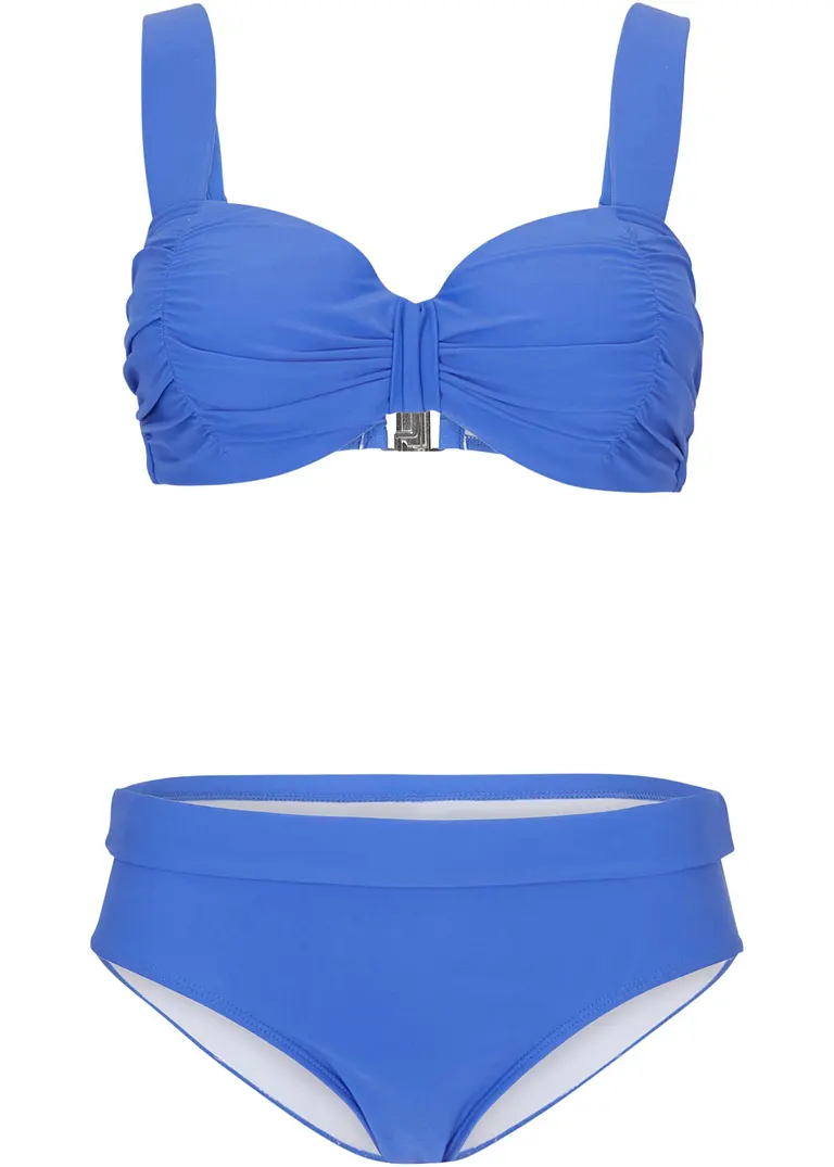 Bügel Bikini (2-tlg.Set) in blau von vorne - bonprix