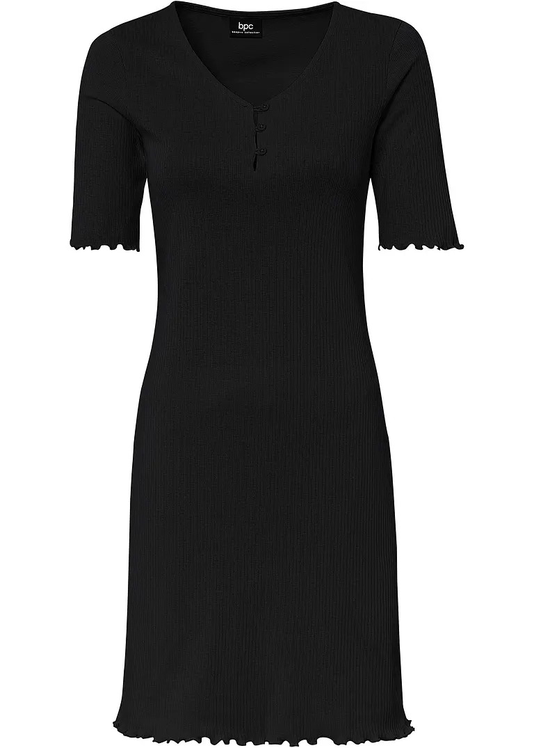 bpc bonprix collection Ripp-Kleid mit Knopfleiste