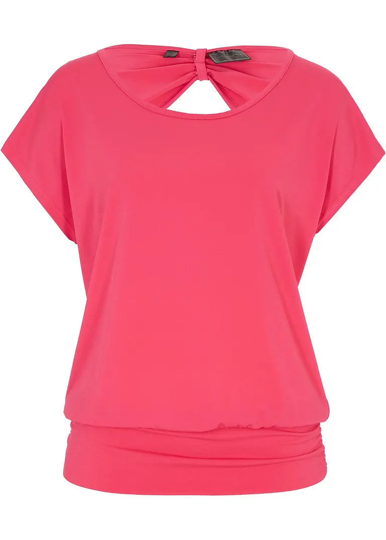 Shirt mit Rückendetail in pink von vorne - bpc selection
