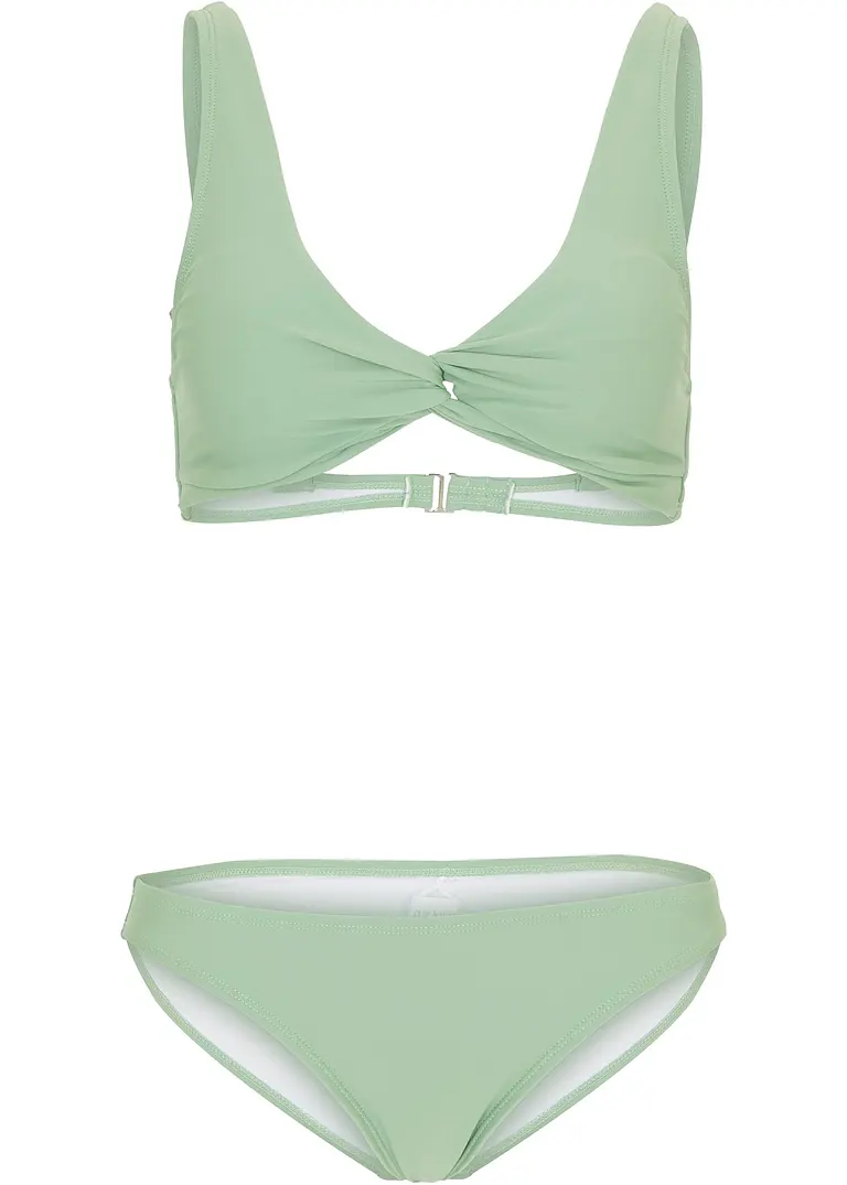 Bikini (2-tlg.Set) in grün von vorne - bonprix