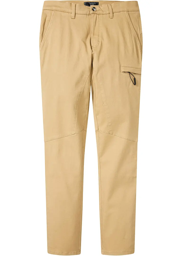 Cargohose in beige von vorne - bpc selection