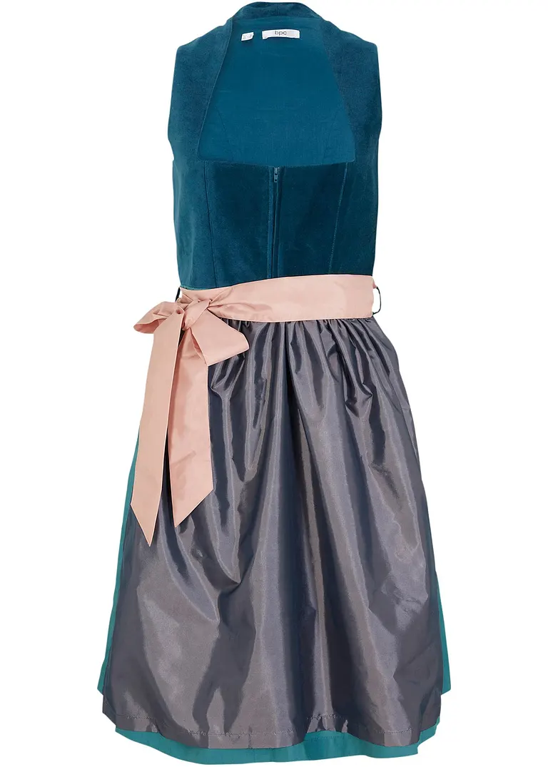 bpc bonprix collection Dirndl mit Samt in Midilänge (2-tlg.Set)