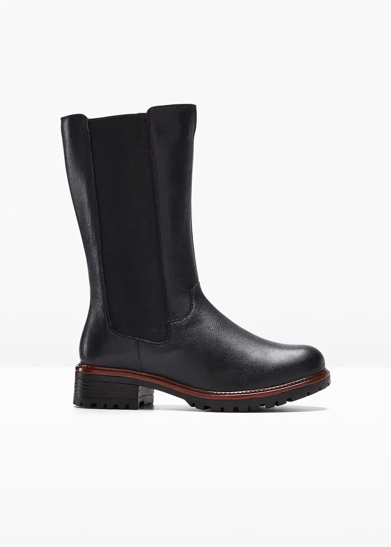 Stiefel in schwarz von vorne - bonprix