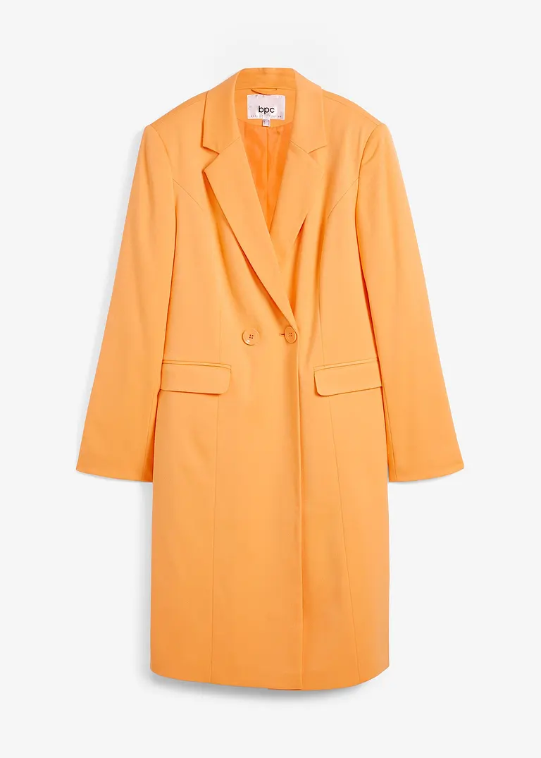 Longblazer mit V-Ausschnitt, langarm in orange von vorne - bonprix