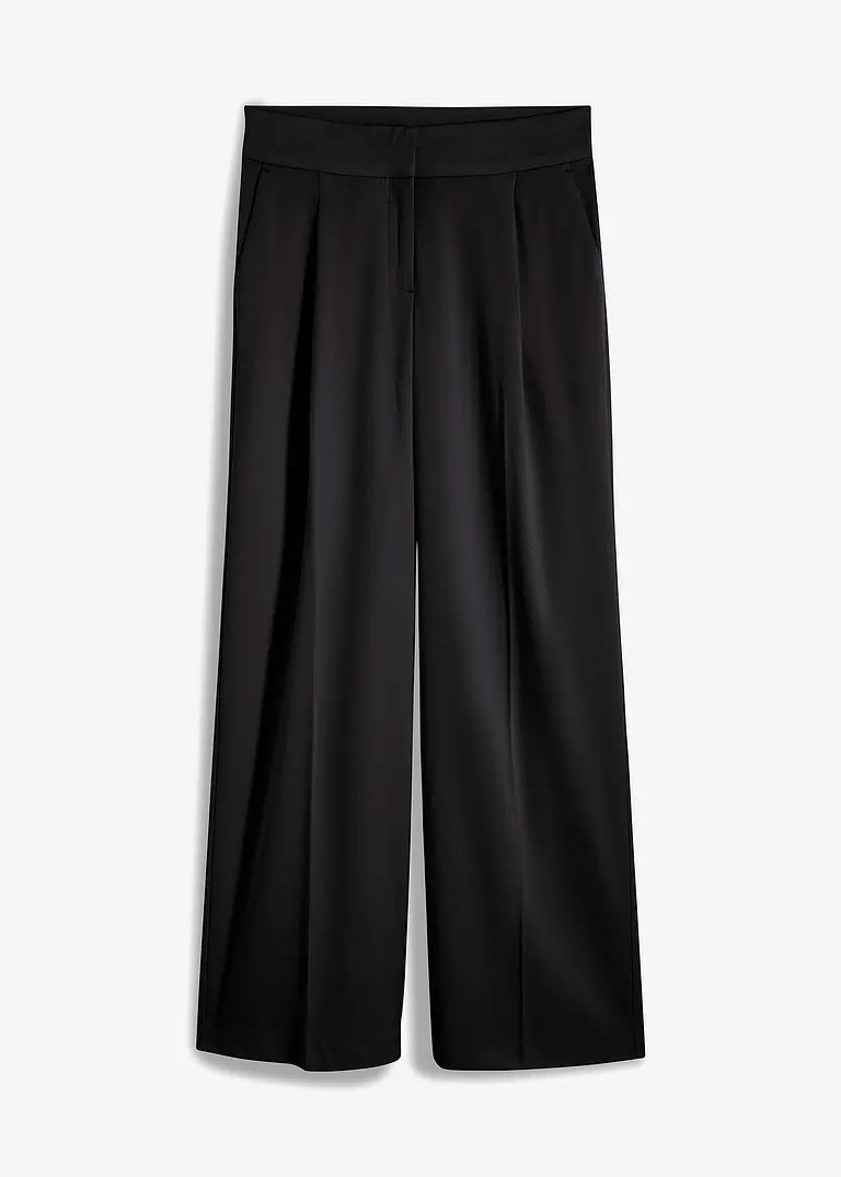 Marlenehose in schwarz von vorne - bonprix