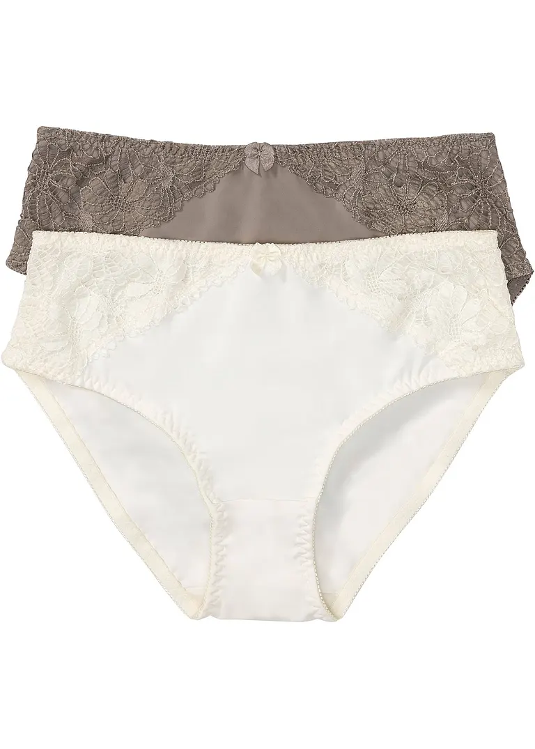 Maxislip (2er Pack) in beige von vorne - bonprix