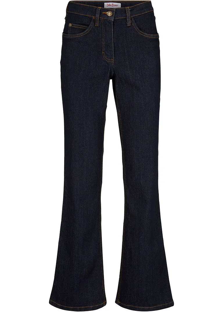 bonprix Bootcut Jeans Mid Waist, Stretch