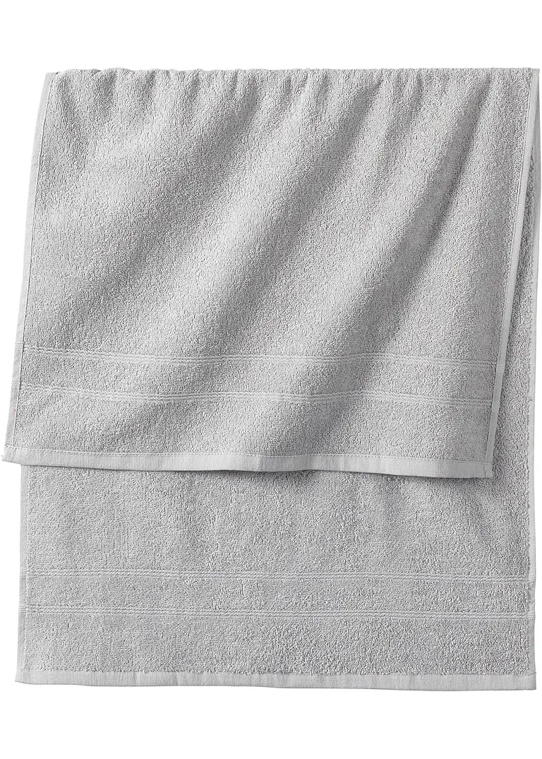 Handtuch in weicher Qualität in grau - bonprix