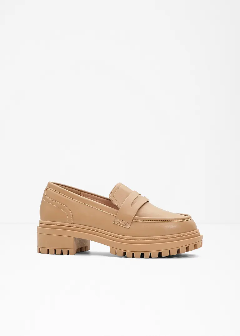 Chunky Loafer in braun - BODYFLIRT