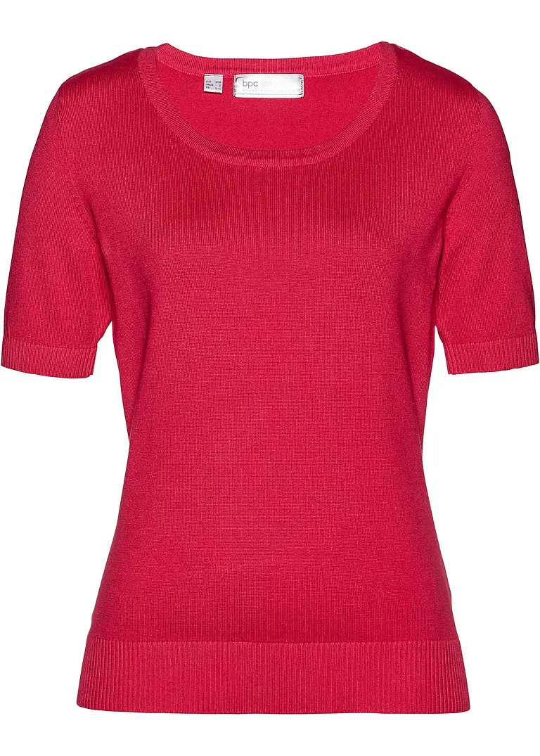 Pullover in rot von vorne - bonprix