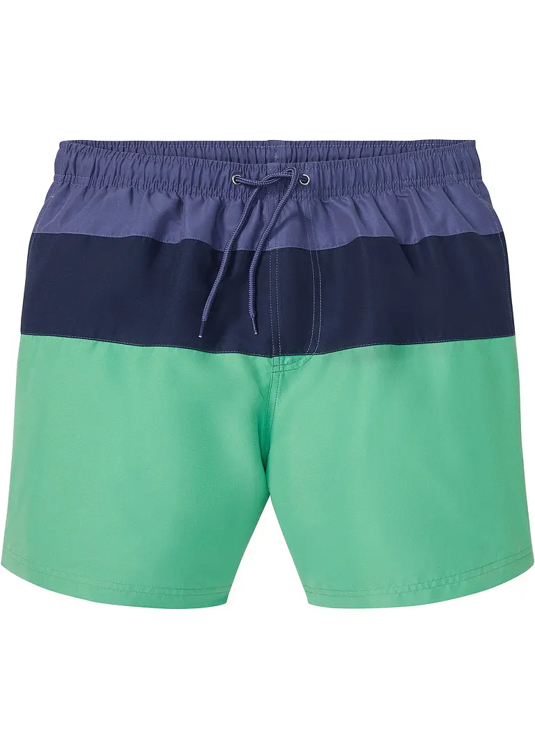 Badeshorts Herren in grün von vorne - bpc bonprix collection