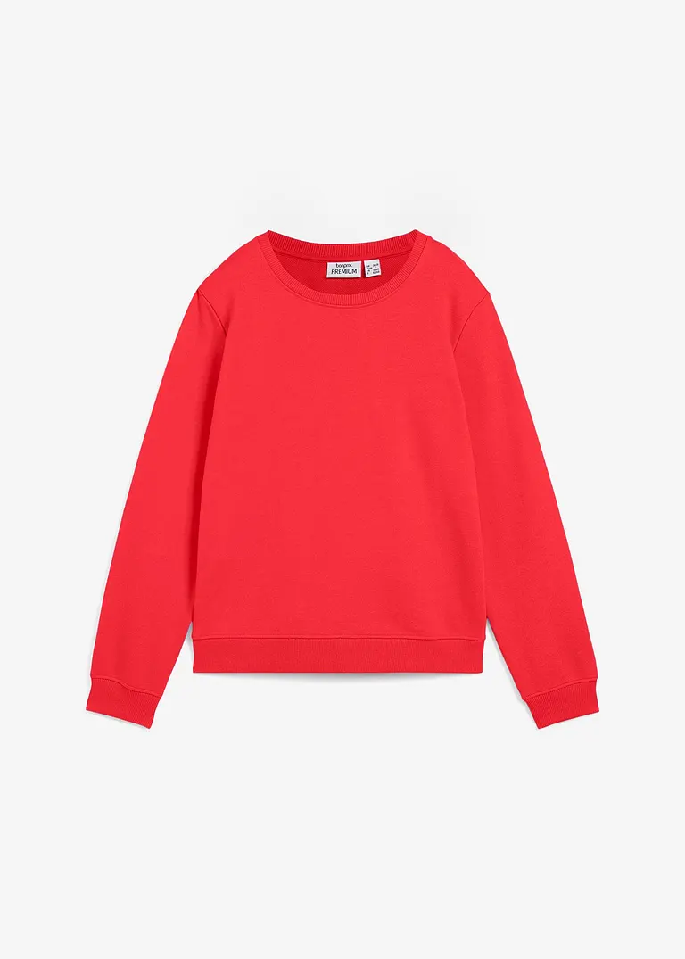 Essential Sweatshirt in rot von vorne - bonprix PREMIUM