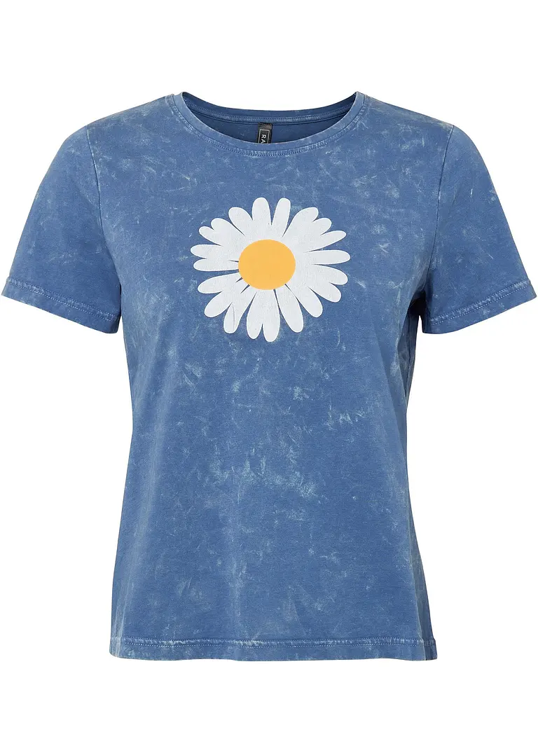 bonprix Acid-wash Shirt bedruckt